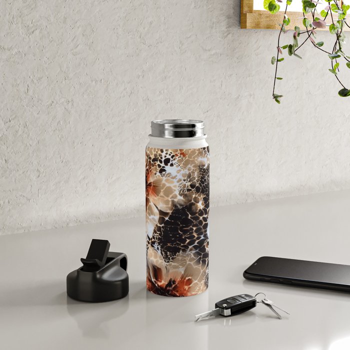 Leopard Pattern Animal Print Water Bottle Gallery Image 4