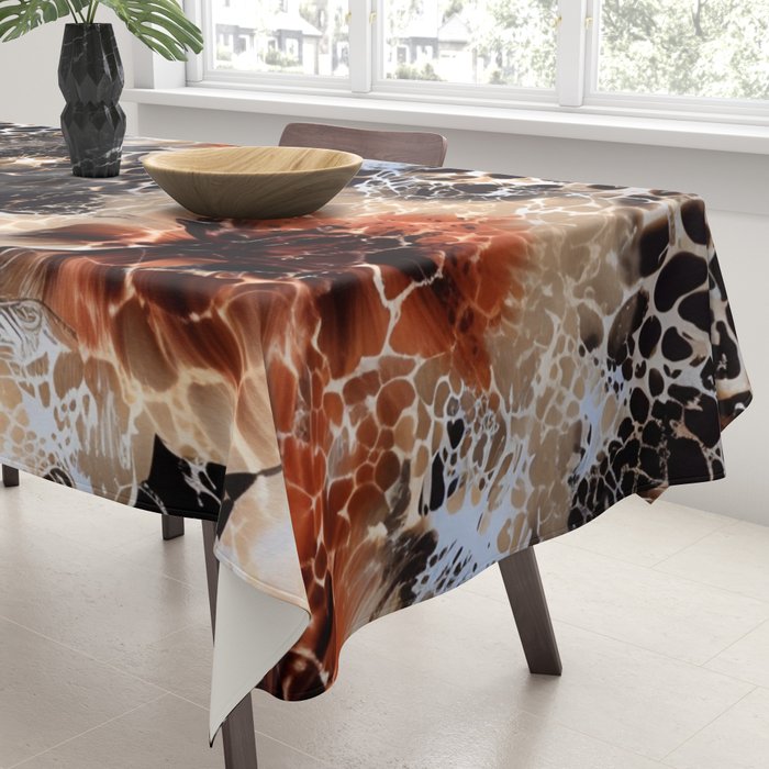 Leopard Pattern Animal Print Tablecloth Gallery Image 3