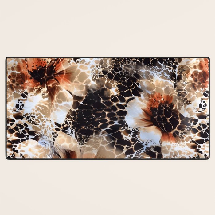 Leopard Pattern Animal Print Desk Mat Gallery Image 3
