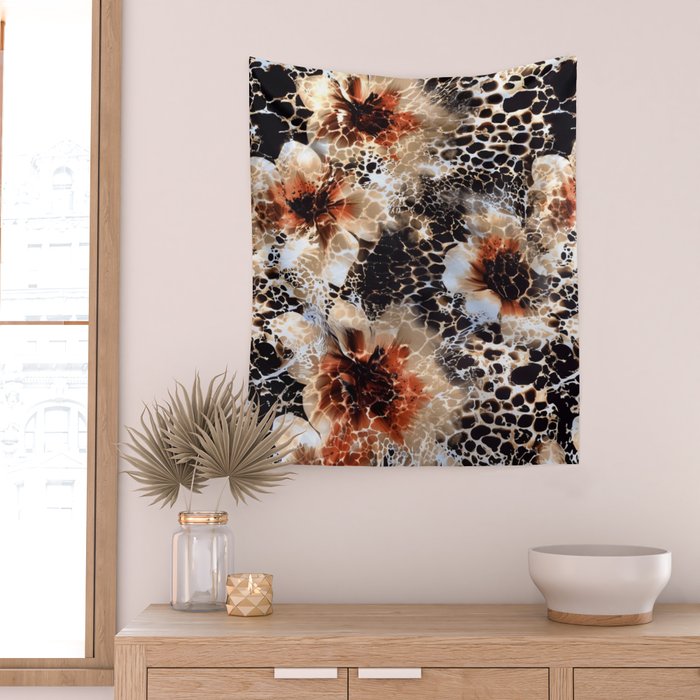 Leopard Pattern Animal Print Wall Tapestry Gallery Image 2