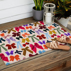 Bow Collage Print Outdoor Rug Gallery Image 2