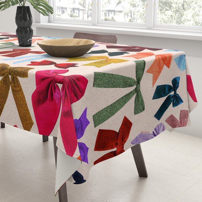 Bow Collage Print Tablecloth Gallery Image 3