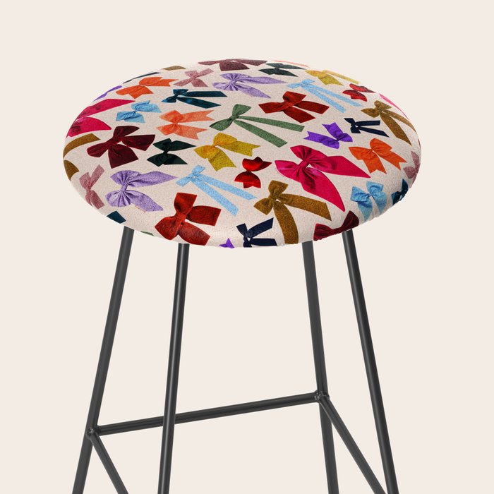 Bow Collage Print Stool Gallery Image 2