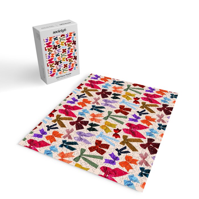Bow Collage Print Jigsaw Puzzle Gallery Image 2