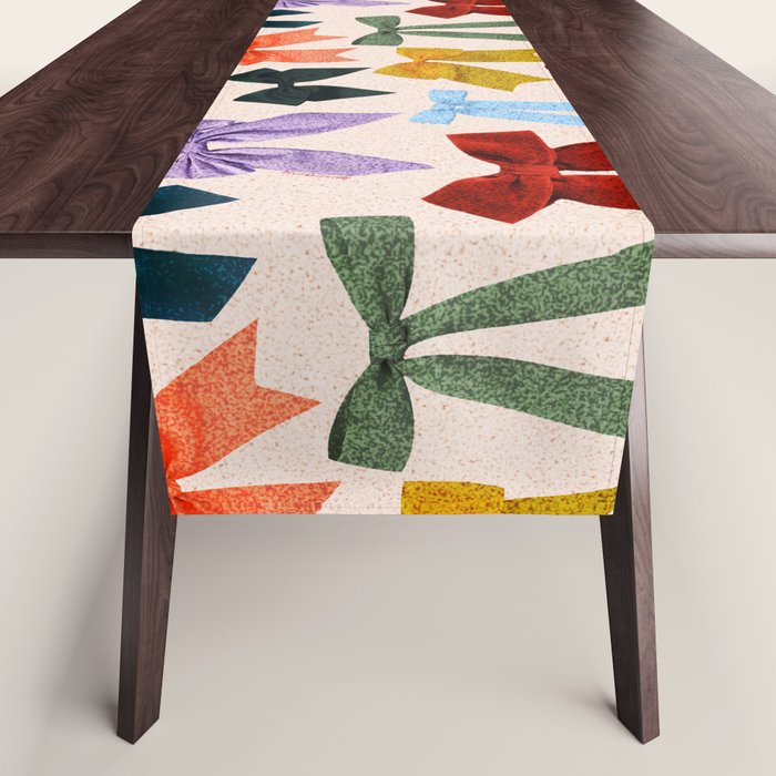 Bow Collage Print Table Runner Gallery Image 1