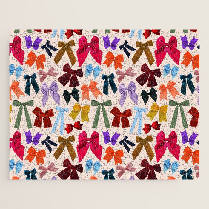 Bow Collage Print Jigsaw Puzzle Gallery Image 1