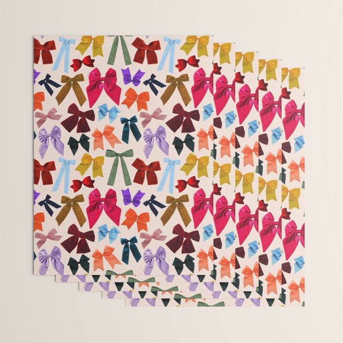 Bow Collage Print Wrapping Paper Gallery Image 3