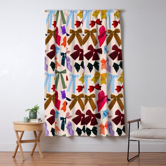 Bow Collage Print Window Curtain Gallery Image 5
