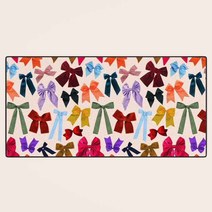 Bow Collage Print Desk Mat Gallery Image 3