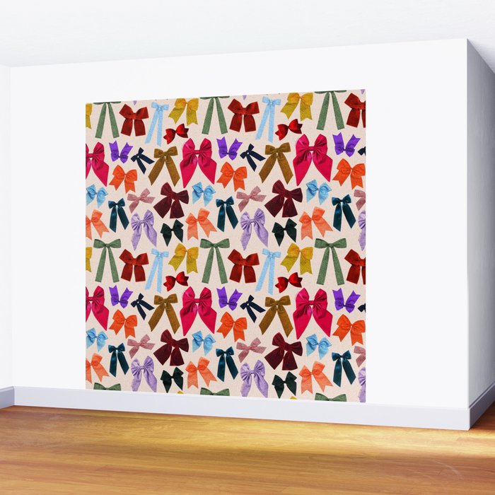 Bow Collage Print Wall Mural Gallery Image 2