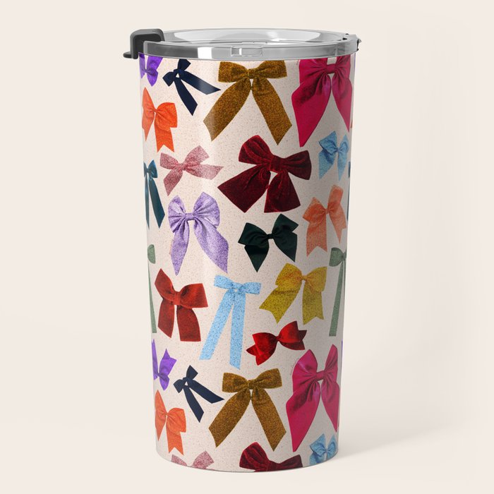 Bow Collage Print Travel Mug Gallery Image 3