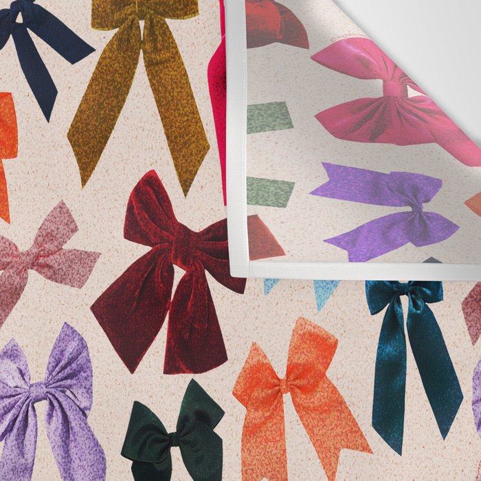 Bow Collage Print Wall Tapestry Gallery Image 3