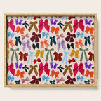 Bow Collage Print Serving Tray Gallery Image 1