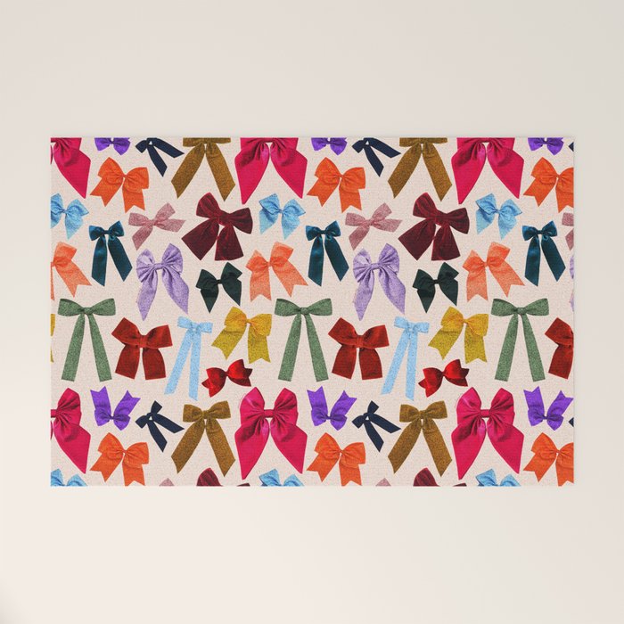 Bow Collage Print Welcome Mat Gallery Image 1