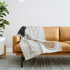 Thin Flow I Throw Blanket Gallery Image 1