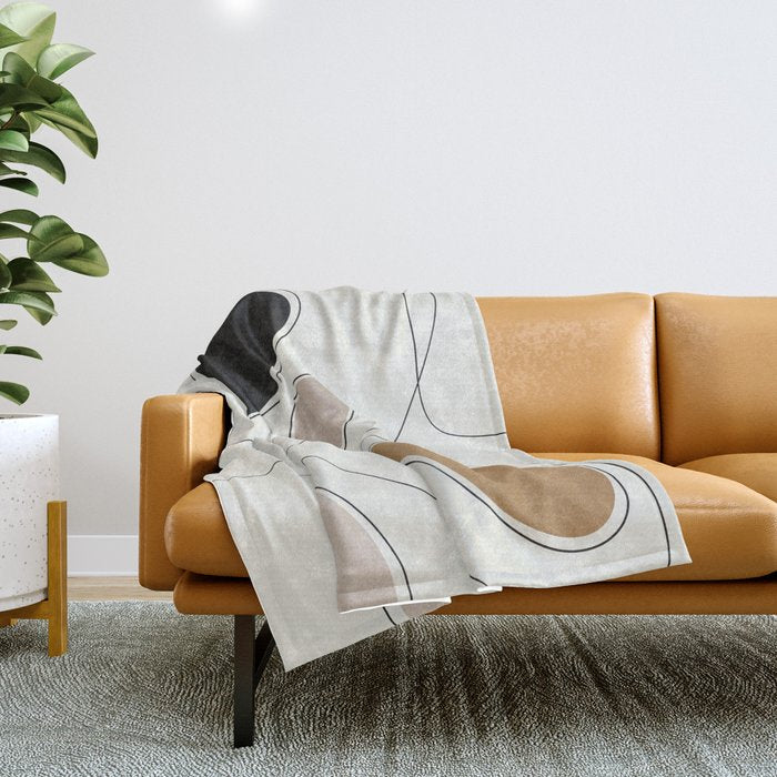 Thin Flow I Throw Blanket Gallery Image 1