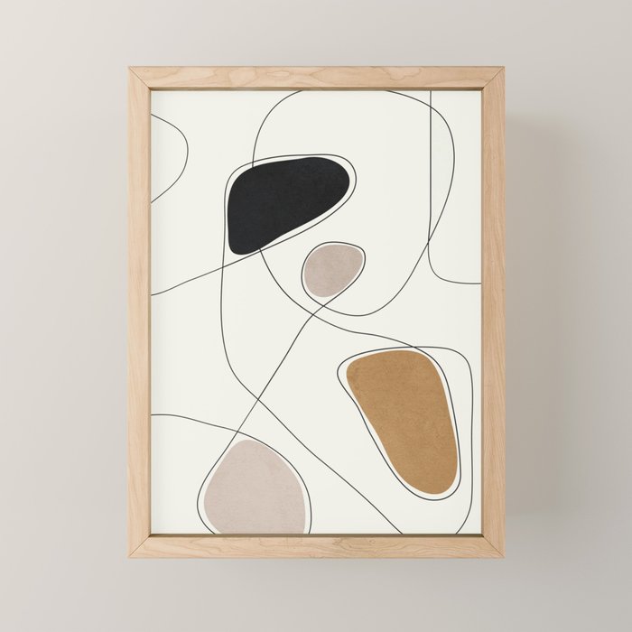 Thin Flow I Mini Art Print Gallery Image 1