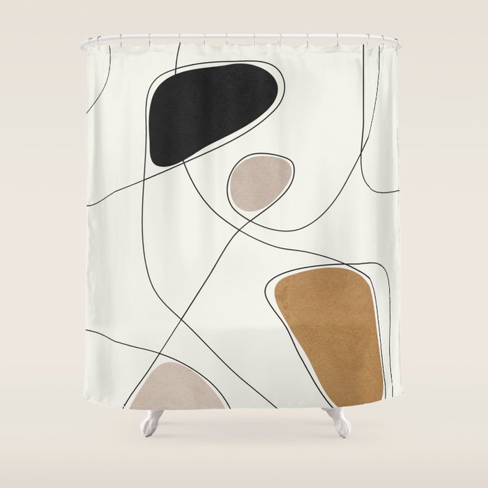 Thin Flow I Shower Curtain Gallery Image 1