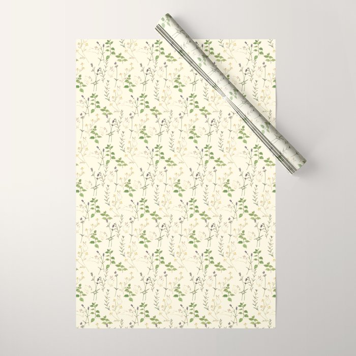 Rabbit who loves herbs Wrapping Paper Gallery Image 1