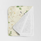 Rabbit who loves herbs Throw Blanket Gallery Image 3