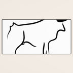Picasso - Bull 1952 Artwork, Animals Line Sketch, Prints, Posters, Bags, Tshirts, Men, Women, Kids Desk Mat Gallery Image 3