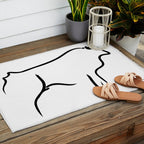 Picasso - Bull 1952 Artwork, Animals Line Sketch, Prints, Posters, Bags, Tshirts, Men, Women, Kids Outdoor Rug Gallery Image 2