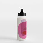 Abstract Colorful Shapes Pink Yellow Water Bottle Gallery Image 3