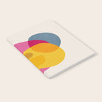 Abstract Colorful Shapes Pink Yellow Notebook Gallery Image 2