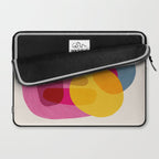 Abstract Colorful Shapes Pink Yellow Laptop Sleeve Gallery Image 2