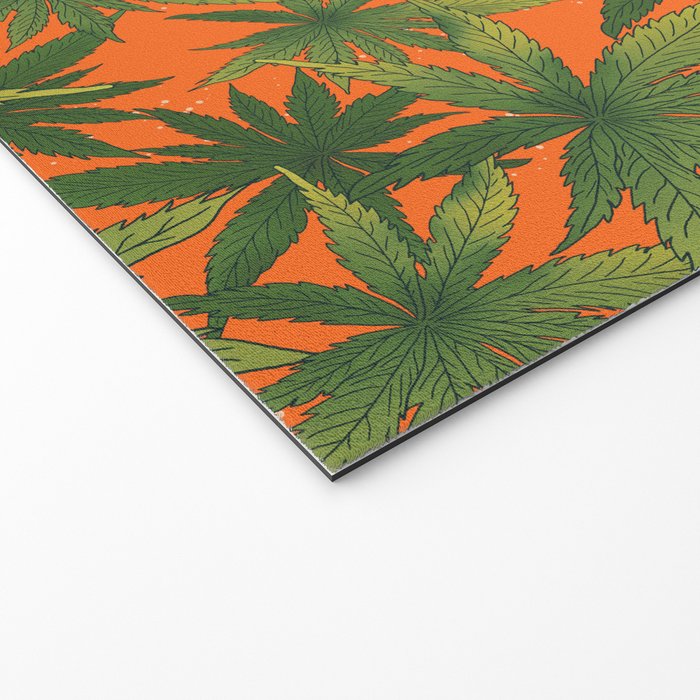 Cannabis Leaves Garden Welcome Mat Gallery Image 2