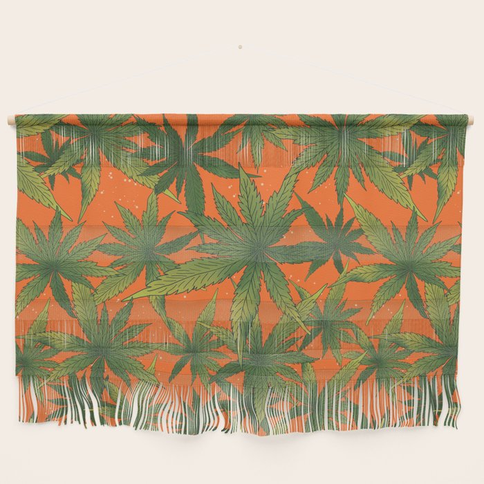 Cannabis Leaves Garden Wall Hanging Gallery Image 1