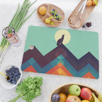 Howling Wild Wolf Cutting Board Gallery Image 2