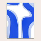 Copacetic Retro Abstract Royal Blue Light Blue White Notebook Gallery Image 4