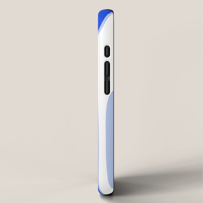 Copacetic Retro Abstract Royal Blue Light Blue White iPhone Case Gallery Image 2