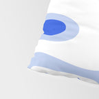 Copacetic Retro Abstract Royal Blue Light Blue White Pillow Sham Gallery Image 4