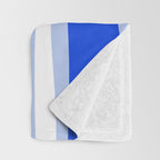 Copacetic Retro Abstract Royal Blue Light Blue White Throw Blanket Gallery Image 3