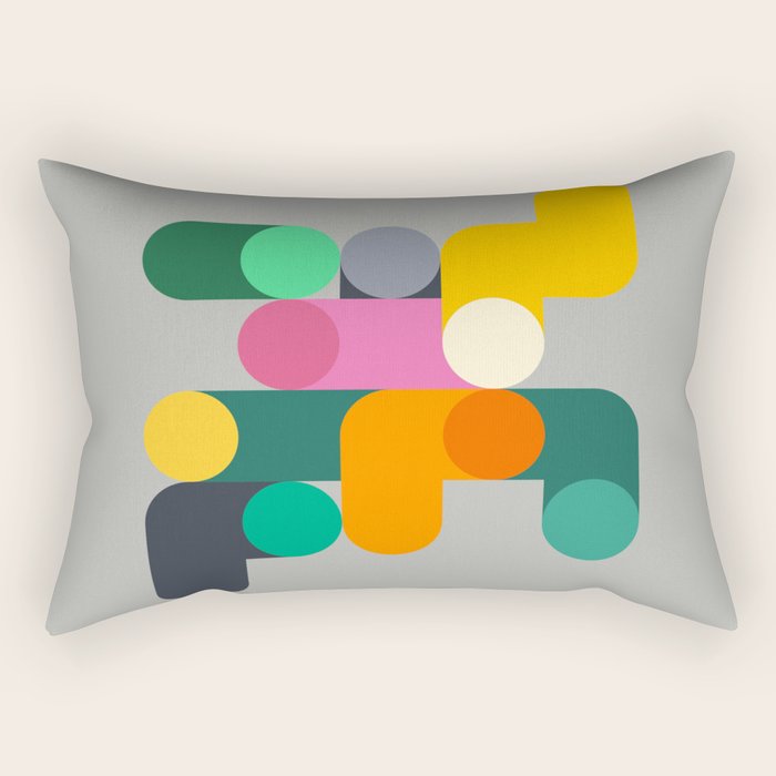 Modern Geometric 85B Rectangular Pillow Gallery Image 2