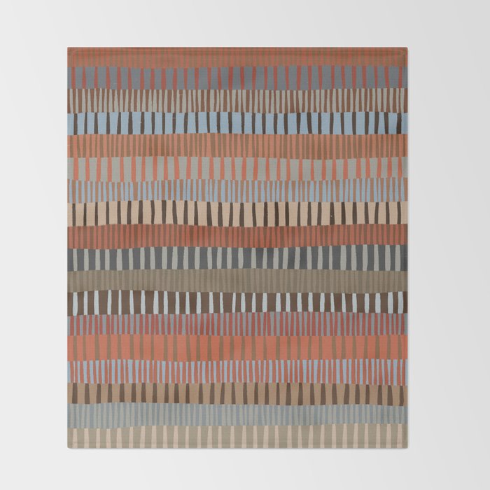 Mix of Stripes #3 Throw Blanket Gallery Image 2