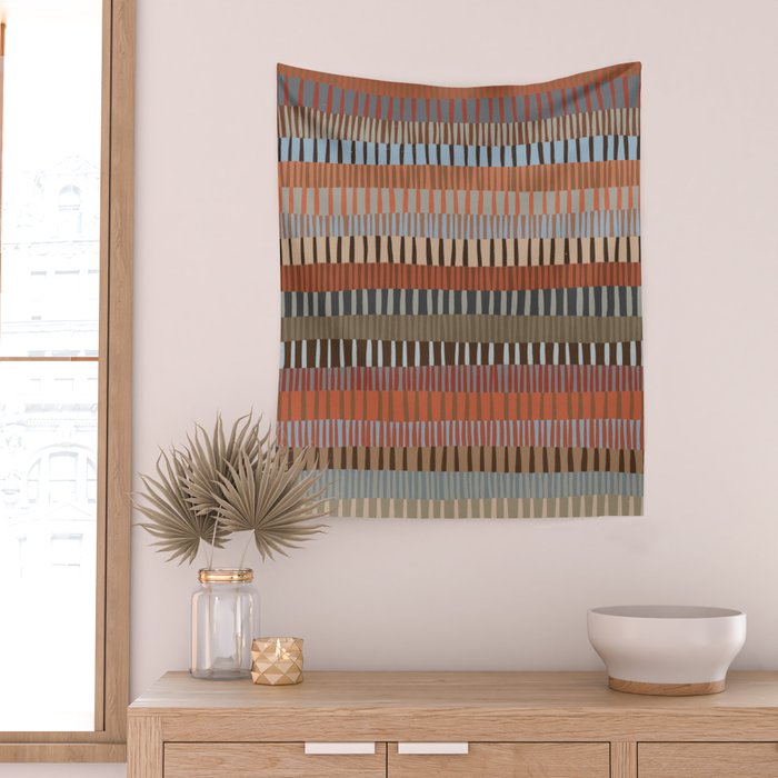 Mix of Stripes #3 Wall Tapestry Gallery Image 2