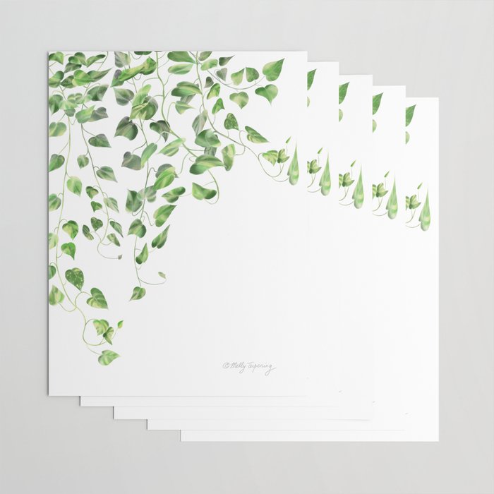 Golden Pothos - Ivy Wrapping Paper Gallery Image 3