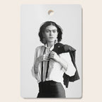 Frida Kahlo Wearing White Shirt Cutting Board Gallery Image 1