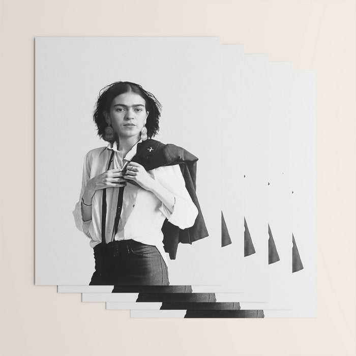 Frida Kahlo Wearing White Shirt Wrapping Paper Gallery Image 3