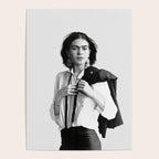 Frida Kahlo Wearing White Shirt Poster Gallery Image 4