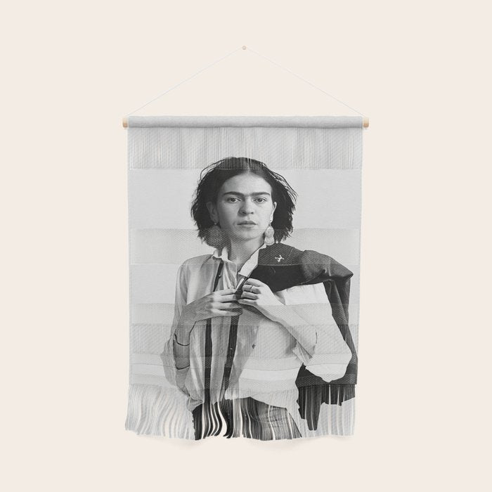 Frida Kahlo Wearing White Shirt Wall Hanging Gallery Image 1
