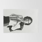 Frida Kahlo Wearing White Shirt Rug Gallery Image 2