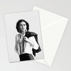 Frida Kahlo Wearing White Shirt Stationery Card Gallery Image 2