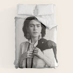 Frida Kahlo Wearing White Shirt Comforter Gallery Image 6