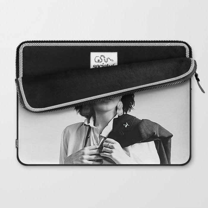 Frida Kahlo Wearing White Shirt Laptop Sleeve Gallery Image 2