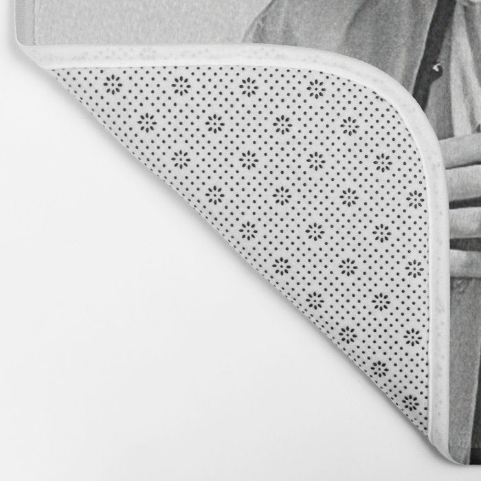 Frida Kahlo Wearing White Shirt Bath Mat Gallery Image 2