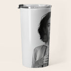 Frida Kahlo Wearing White Shirt Travel Mug Gallery Image 3